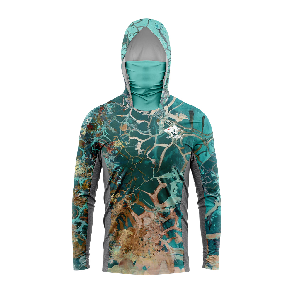 Mens Outdoor Long Sleeve Fishi - Fishing Shirt Uv Protection ulasan dan harga