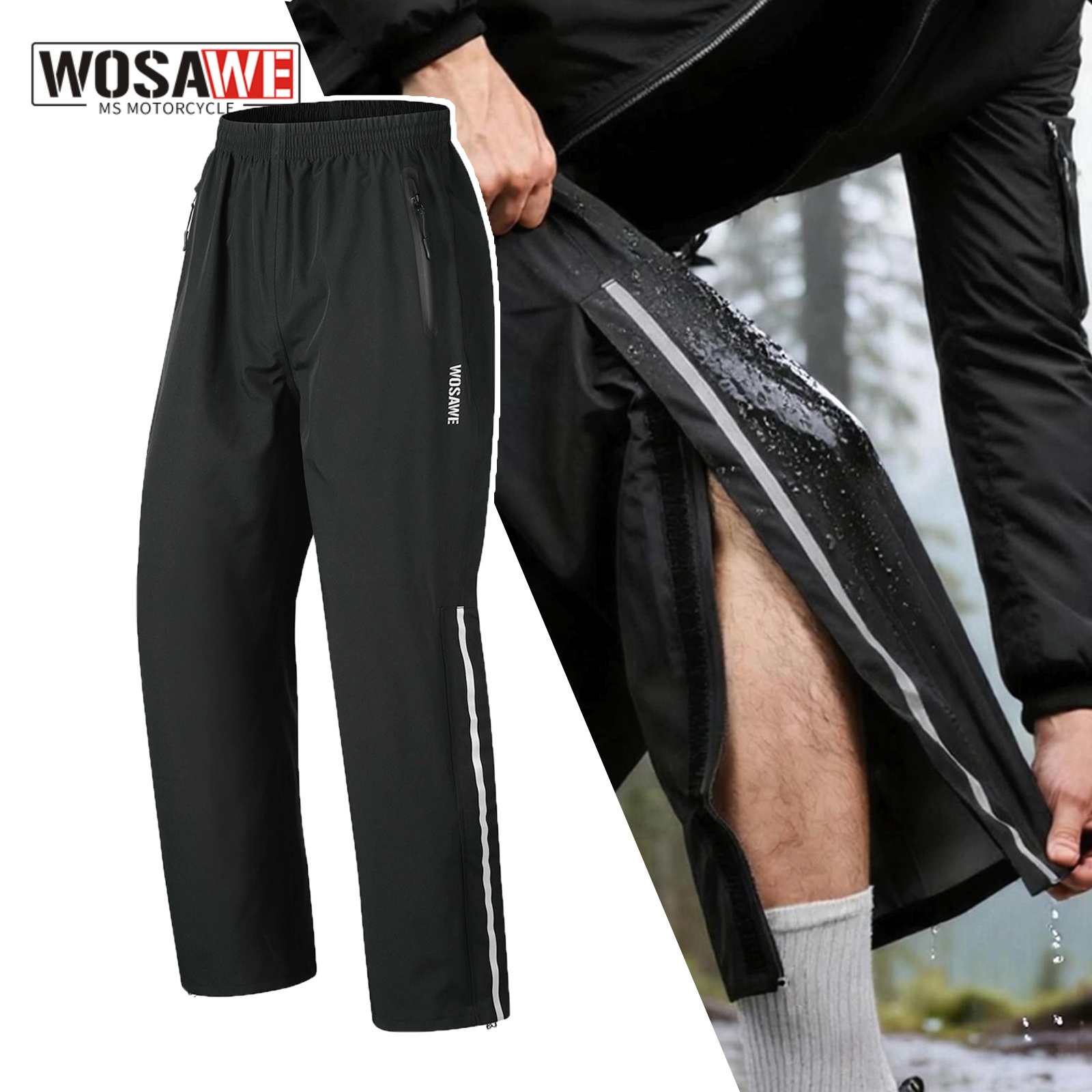 WOSAWE Rain Pants Windproof Me - Fishing Pants Waterproof ulasan dan harga
